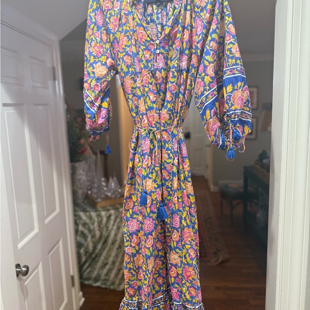 Cleobella Hilo Kaftan Dress Tahiti Block Print - Picture 2 of 3